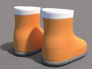 cartoon boots 3D Model