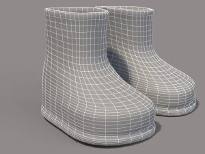 cartoon boots 3D Model