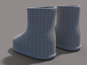 cartoon boots 3D 模型