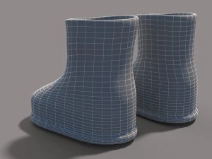 cartoon boots 3D Model