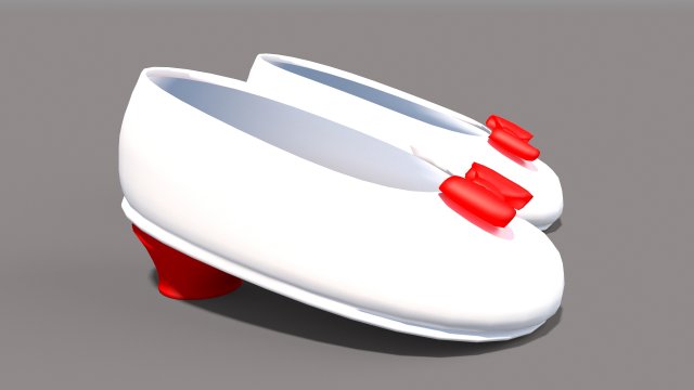 cartoon heels 3D Model .c4d .max .obj .3ds .fbx .stl .blend