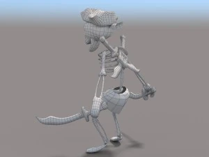 cartoon pirate skeleton 3D Model