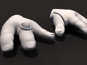 3 d モンスター漫画の手 3Dモデル