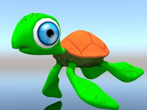 cartoon turtle 3D Model