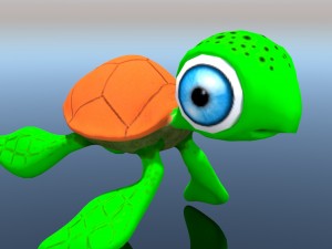 cartoon turtle 3D-Modell