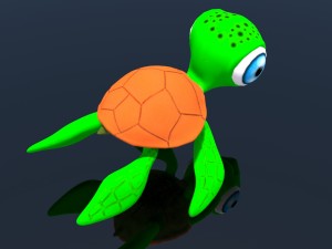 cartoon turtle 3D-Modell