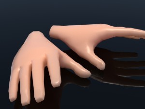 cartoon hands Modelo 3D