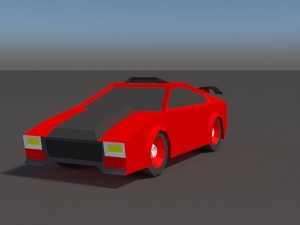 low poly car pack 01 3D Model