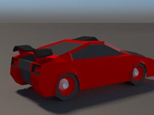low poly car pack 01 3D Model