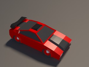 low poly car pack 01 3D Model