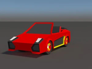 low poly car pack 01 3D Model