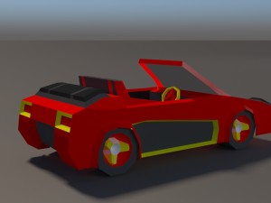 low poly car pack 01 3D Model