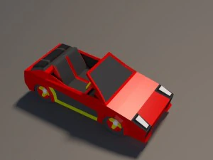 low poly car pack 01 3D Model