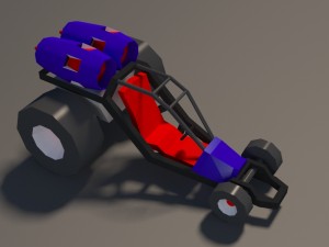 low poly car pack 01 3D Model