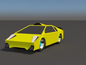 low poly car pack 01 3D Model
