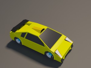 low poly car pack 01 3D Model