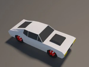 low poly car pack 01 3D Model