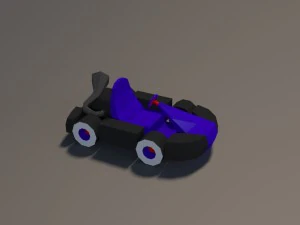 low poly car pack 01 3D Model