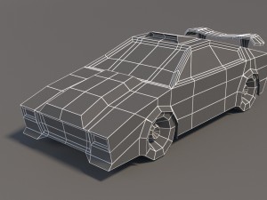 low poly car pack 01 3D Model
