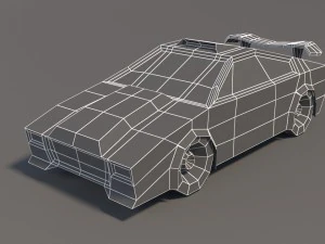 low poly car pack 01 3D Model