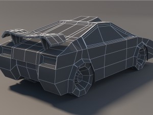 low poly car pack 01 3D Model