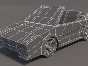 low poly car pack 01 3D Model