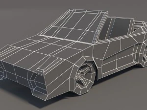 low poly car pack 01 3D Model