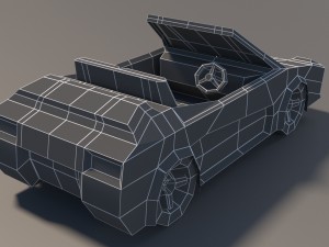 low poly car pack 01 3D Model