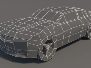 low poly car pack 01 3D Model