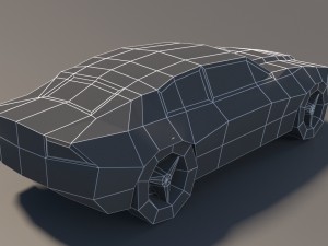 low poly car pack 01 3D Model
