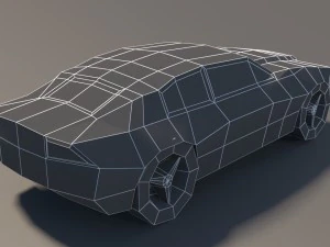 low poly car pack 01 3D Model