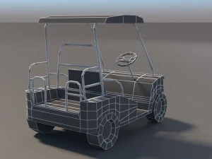 low poly car pack 01 3D Model