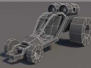 low poly car pack 01 3D Model