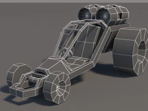 low poly car pack 01 3D Model