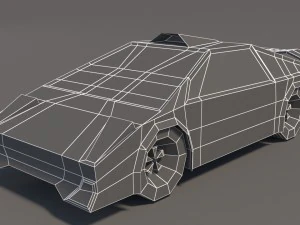 low poly car pack 01 3D Model