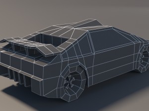 low poly car pack 01 3D Model