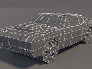 low poly car pack 01 3D Model