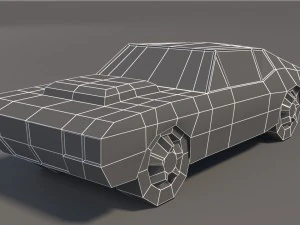low poly car pack 01 3D Model