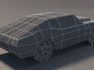 low poly car pack 01 3D Model