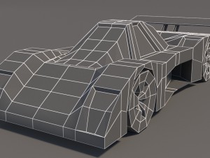 low poly car pack 01 3D Model