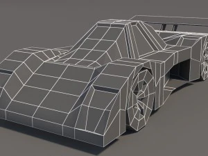 low poly car pack 01 3D Model