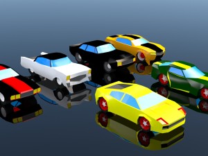 low poly car pack 03 3D-Modell