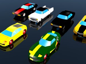 low poly car pack 03 3D-Modell