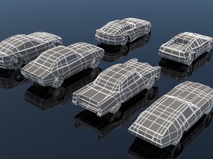 low poly car pack 03 3D-Modell