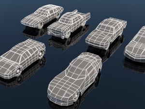 low poly car pack 03 3D-Modell