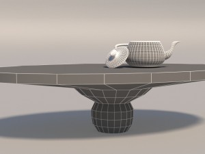 cartoon sofa set low poly 3D-Modell