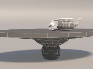 cartoon sofa set low poly 3D Model
