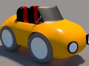 cartoon low poly car pack 3D Model