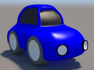 cartoon low poly car pack 3D Model