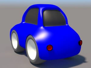 cartoon low poly car pack 3D Model